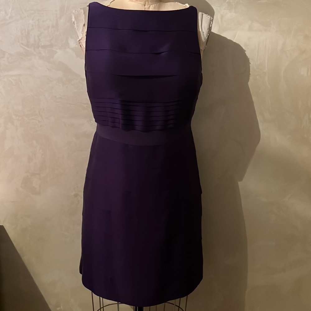 BANANA REPUBLIC TIRED SILK DRESS